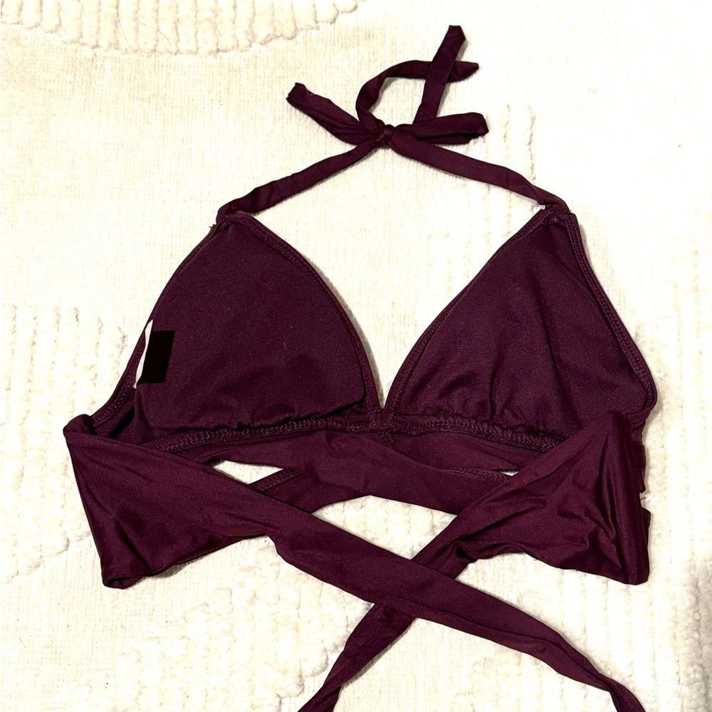 Purple Halter Bikini Top - Picture 3 of 4
